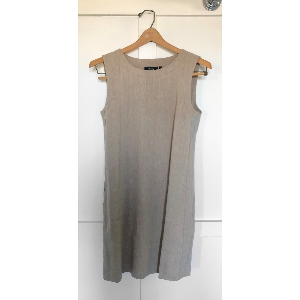 Theory Linen Shift Dress